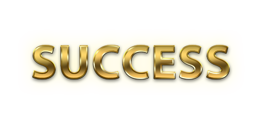 Success word png, Success png,  WORD Success gold text typography PNG images free